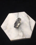 Chrome Hearts Floral Cross Ring - Sterling Silver Band