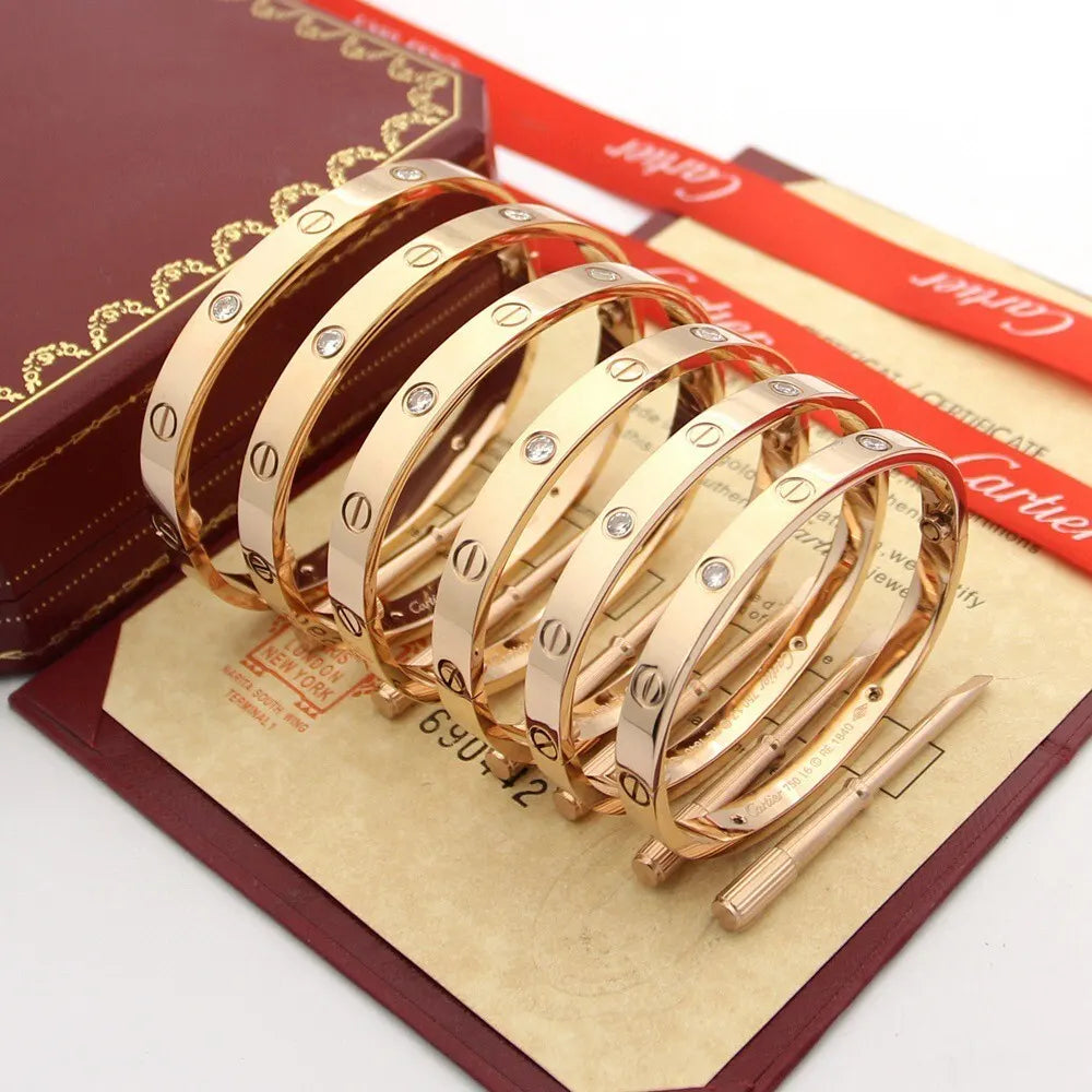 Cartier LOVE Bracelet - Premium Rose Gold & Diamonds