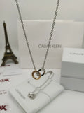Calvin Klein Ring Necklace - Calvin Klein Interlocking Ring Necklace