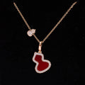 Qeelin Wulu Red Agate Necklace - Qeelin Wulu Red Agate Diamond