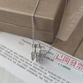 Bvlgari Silver Serpenti Necklace - Diamond Accents