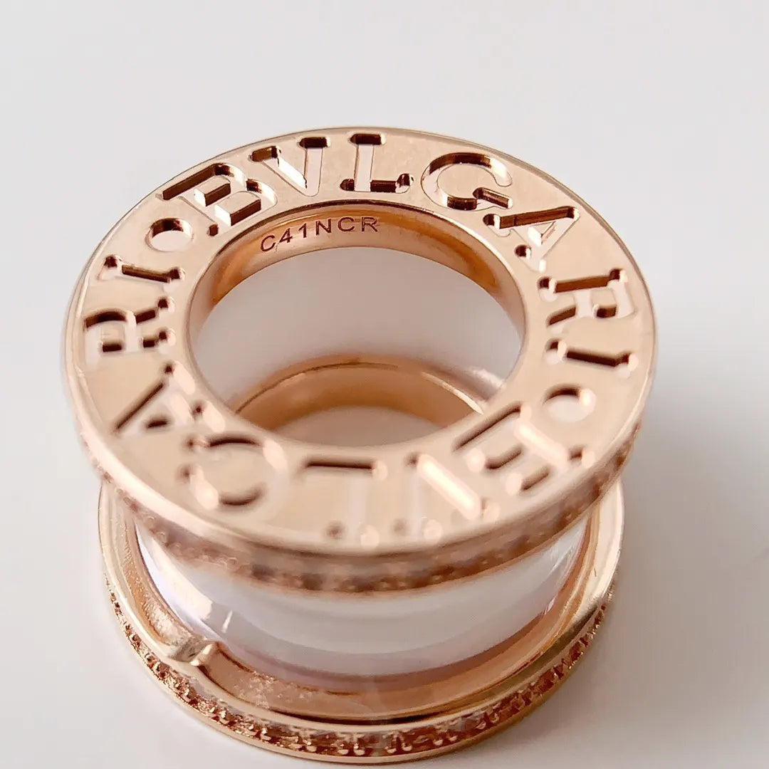 Bvlgari Rose Gold Ceramic Necklace - Diamond Accents