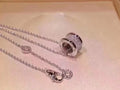Bvlgari Silver Diamond B.zero1 Necklace - Stunning Design