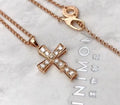 Bvlgari Rose Gold Diamond Cross Necklace