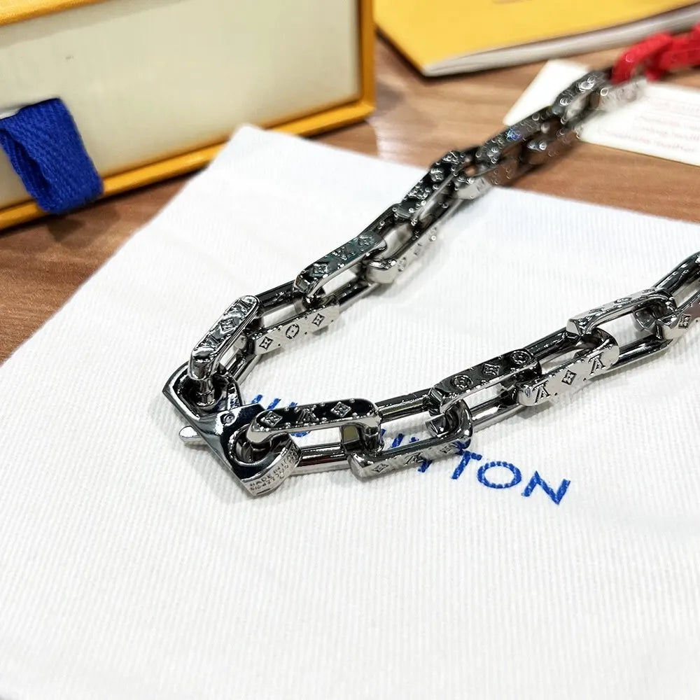 Louis Vuitton Silver Chain Necklace - Louis Vuitton Silver Chain Links