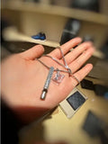 Louis Vuitton Silver Whistle Necklace - Crystal Accents