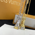 LV Rabbit Pendant Necklace - Gold & Silver Tone
