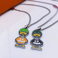 limited LV Silver Duck Pendant Necklace - LV Silver Duck Pendant