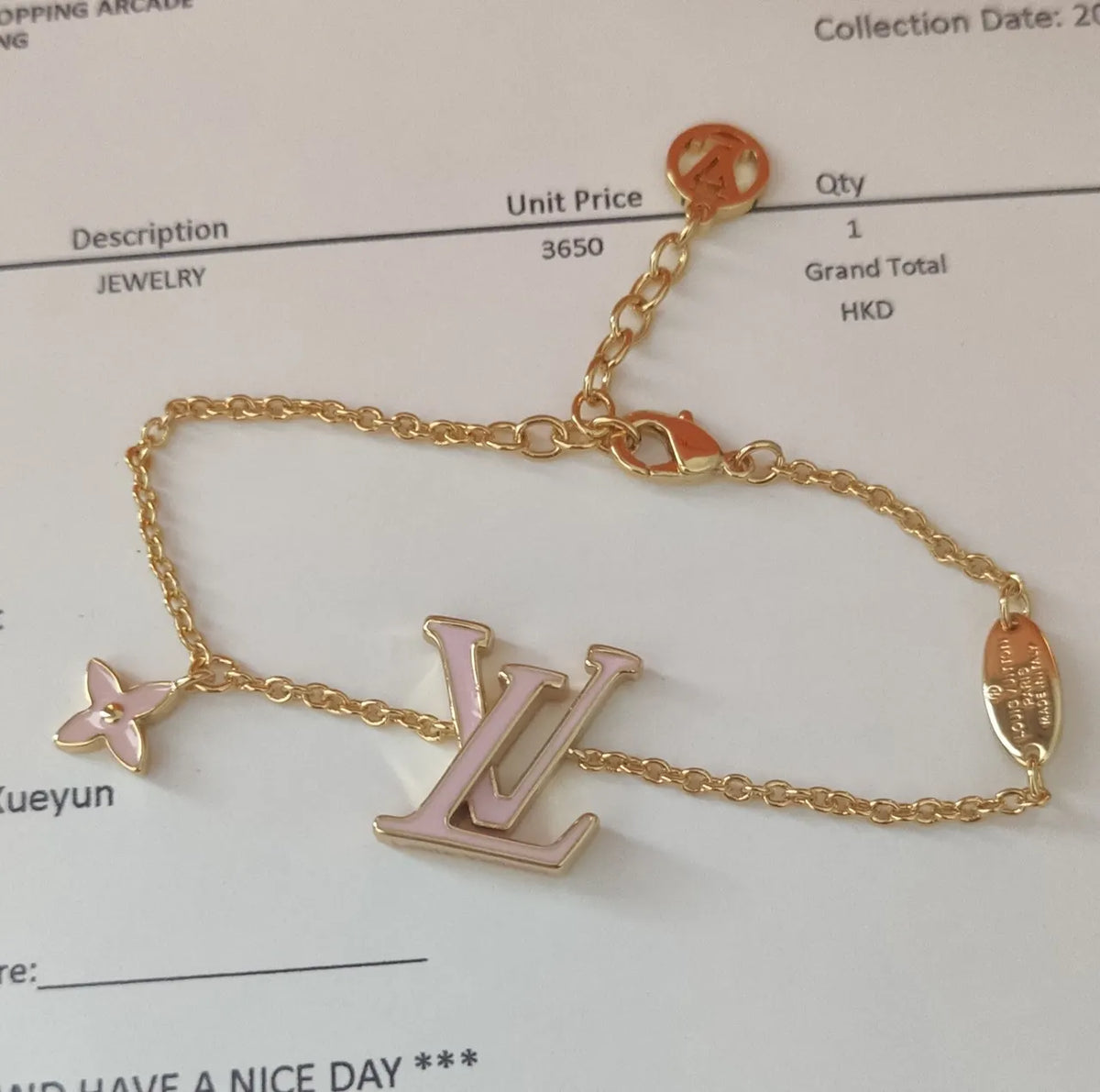 Luxury LV Charm Bracelet - Premium Gold Finish
