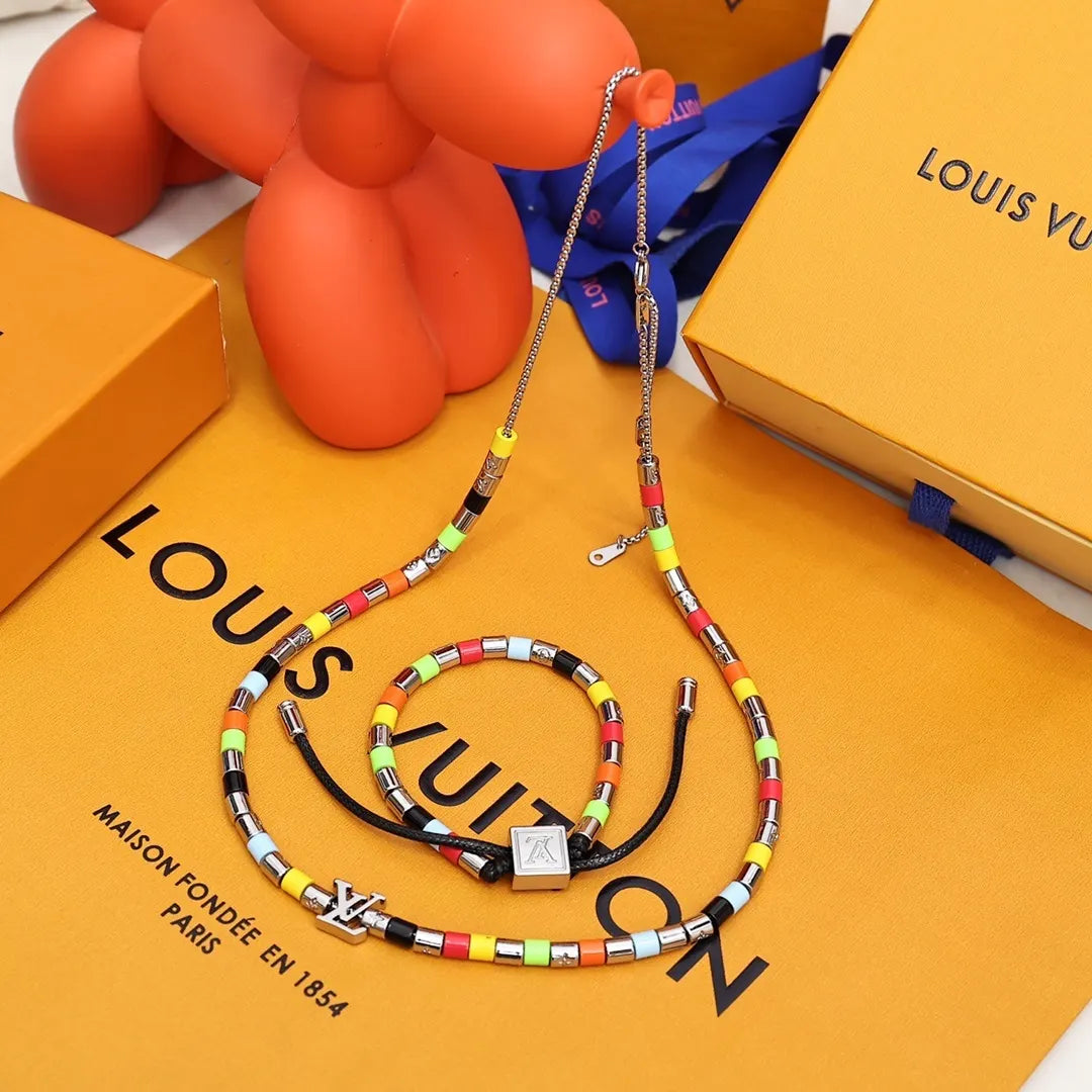 Louis Vuitton Colorful Beaded Set - Louis Vuitton Colorful Beaded