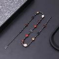 Louis Vuitton Rhinestone Chain Necklace - Gunmetal Finish