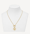 LV Golden Disc Necklace - Louis Vuitton Golden Disc Necklace - Elegant