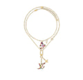 Louis Vuitton Multicolor Charm Necklace - Gold Chain