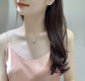 LV Silver H Pendant Necklace - Designer Chic