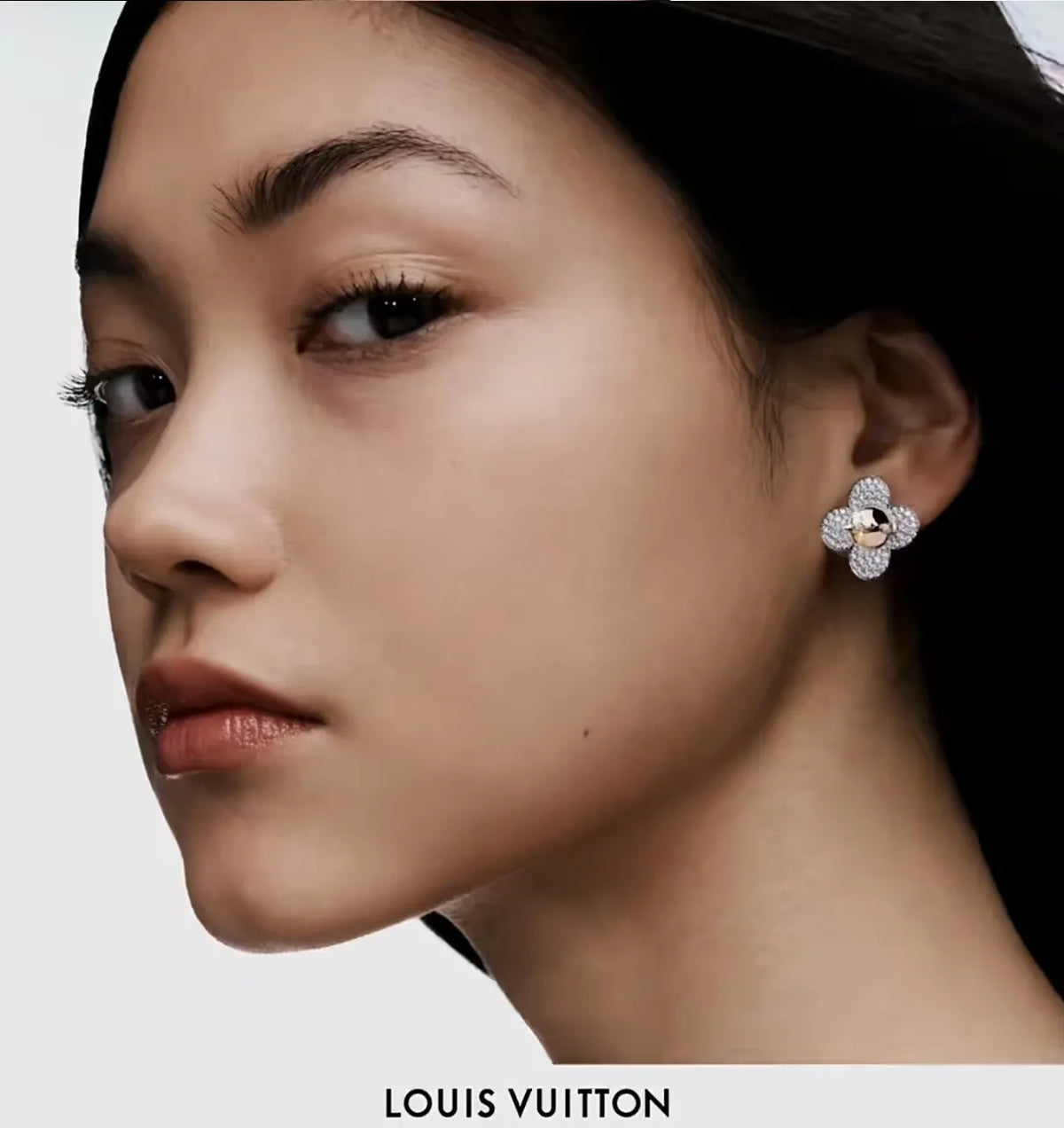 Louis Vuitton Flower Diamond Studs - Gold & Silver