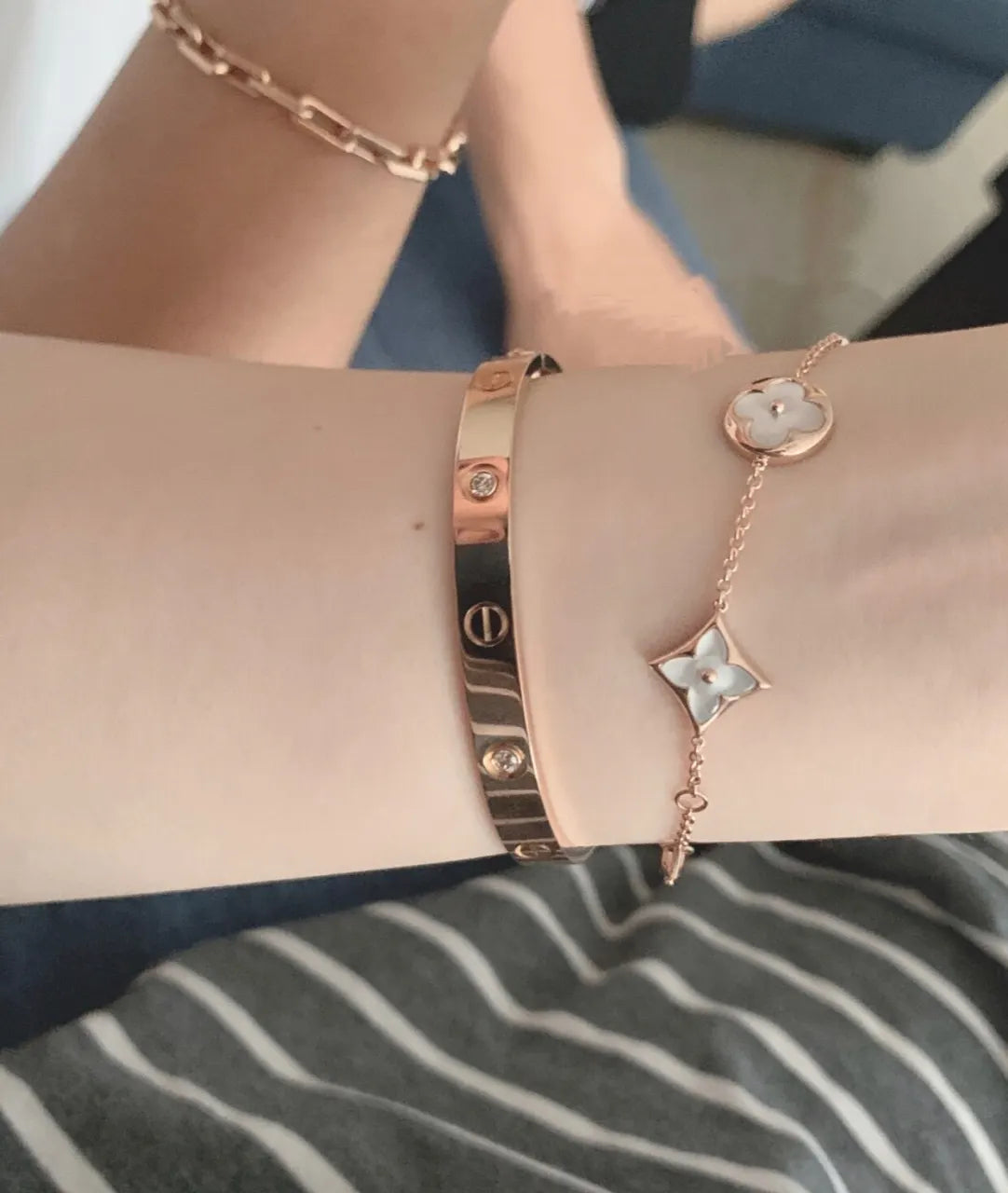 Luxury Clover Bracelet - Premium Rose Gold Finish