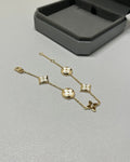 Elegant Clover Charm Bracelet - Premium Quality