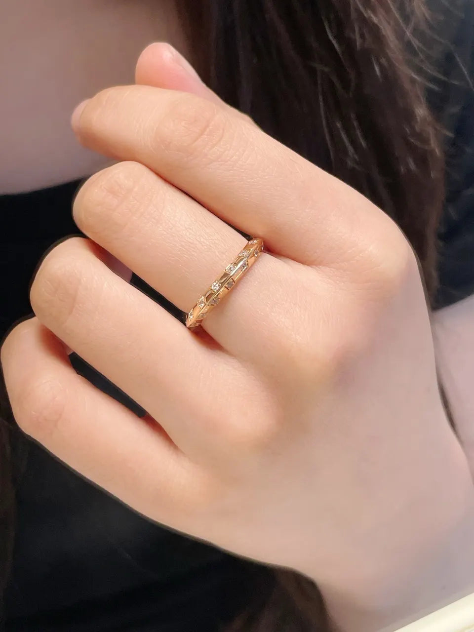 Louis Vuitton Diamond Empreinte Ring Gold - LV Empreinte Ring