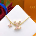 Louis Vuitton Pink Logo Necklace - Louis Vuitton Pink Logo Charm