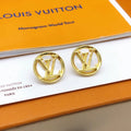 Louis Vuitton Mother-of-Pearl Earrings - Louis Vuitton Gold-Tone