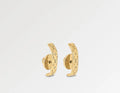 Louis Vuitton Gold Monogram Loop Earrings - Designer Chic