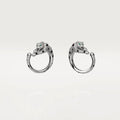 Cartier Panthère Diamond Earrings - White Gold, Emerald Eyes
