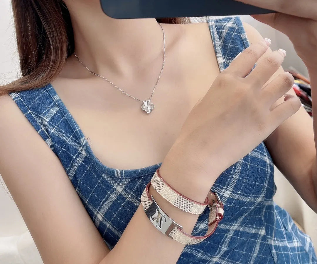 double Louis Vuitton Damier Azur Bracelet - Louis Vuitton Damier Azur
