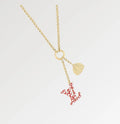 Louis Vuitton Red Dot Pendant Necklace - Gold Chain