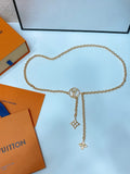 Louis Vuitton Gold Chain Belt - Floral Charm