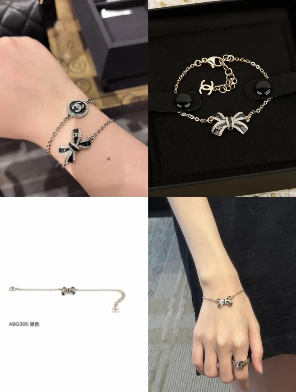 Premium Bow Charm Bracelet - Exquisite Elegance