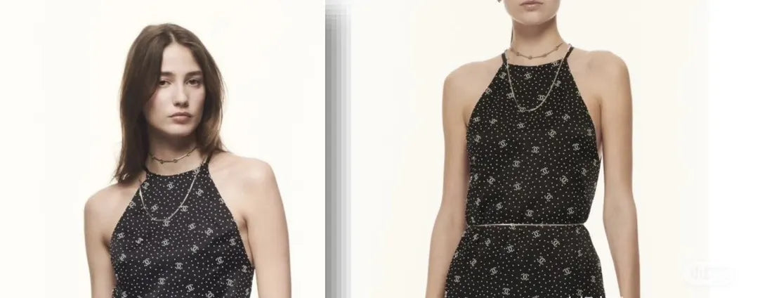 Chanel Gold Silver CC Necklace - Chanel Gold & Silver CC Long Chain