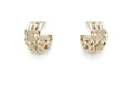 Chanel Gold Crystal CC Hoop Earrings - Designer Jewelry