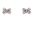 crystal Chanel Pink Bow Earrings - Chanel Pink Bow Earrings - Crystal