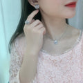 designer Chanel Silver Camellia Stud Earrings - Chanel Silver Camellia