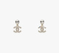Chanel Silver Crystal Teardrop Earrings - Designer Charm
