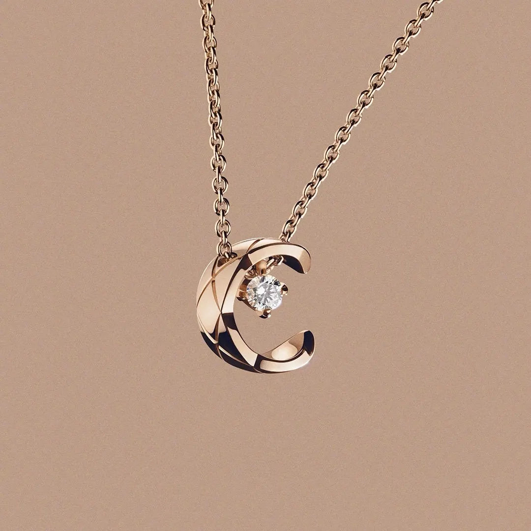 Chanel Rose Gold Diamond Necklace - Chanel Coco Crush Rose Gold