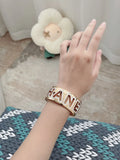 Chanel Inspired Cuff Bracelet - Premium Gold Plated