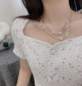 Chanel Gold Pearl Camellia Necklace - Chanel Gold Chain Pearl Camellia