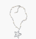 Chanel Silver Star Pearl Necklace - Sparkling Charm