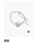 necklace Chanel Silver Pearl CC Choker - Chanel Silver Pearl CC Choker