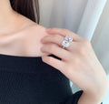 Chanel Silver No 5 Ring - Chanel Silver 'No 5' Geometric Ring - Modern