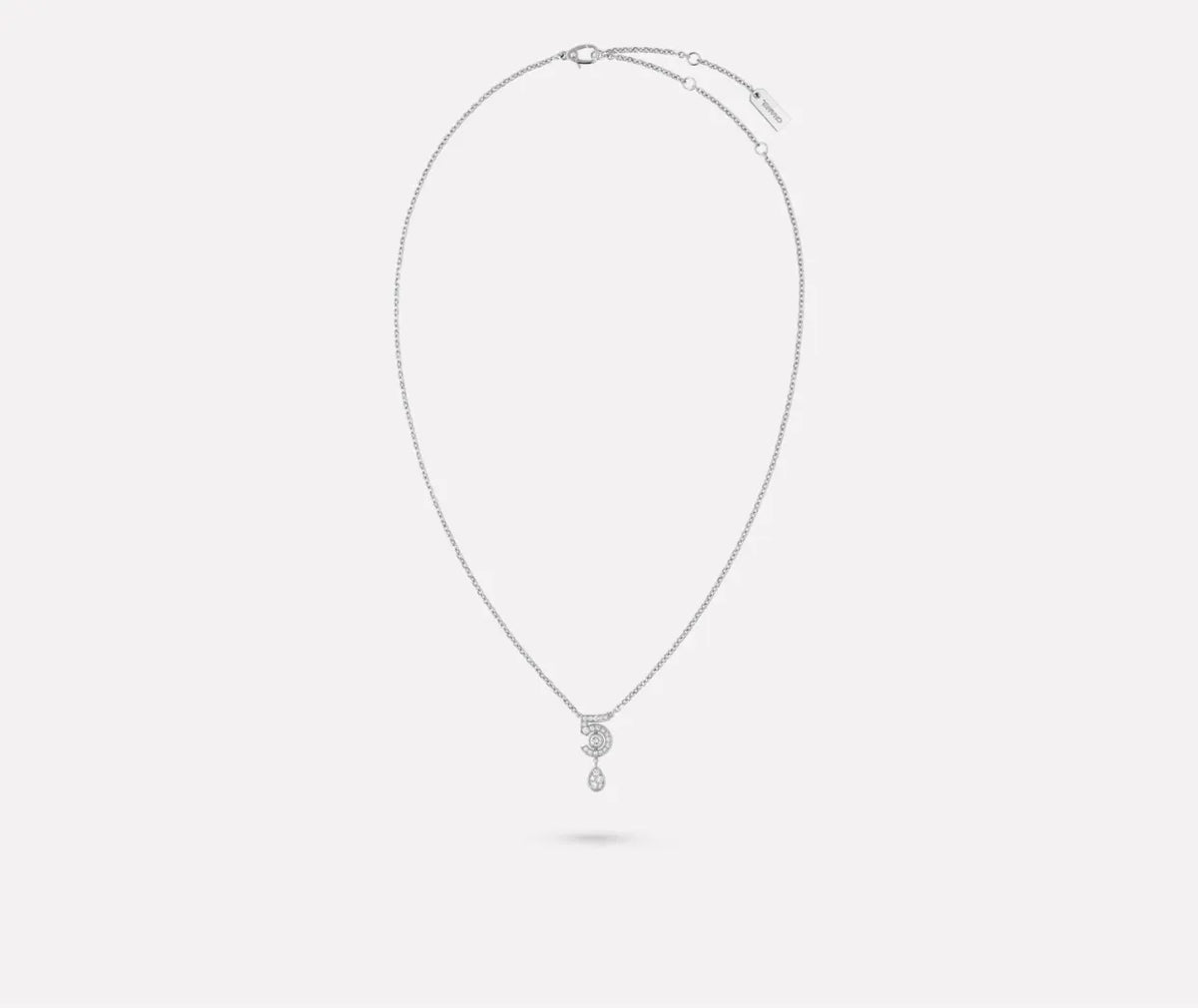 Louis Vuitton Silver Diamond Number 5 Necklace