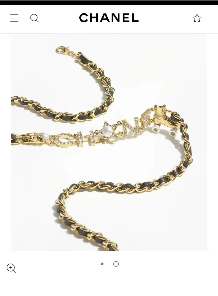 Chanel Gold Chain Leather Belt - Chanel Gold Chain Belt Black Leather