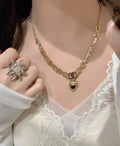 Chanel Gold Heart Pendant Necklace - Designer Statement Piece