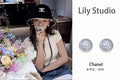 Chanel Silver Button CC Logo Earrings - Designer Studs