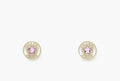 Chanel Gold Star Purple Crystal Earrings - Designer Studs