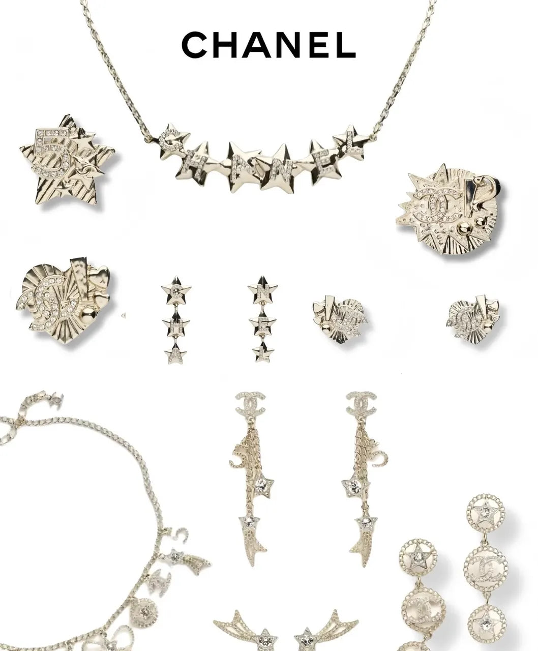 Chanel Silver Star Jewelry Collection - Celestial Sparkle