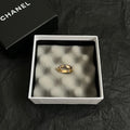 classic Chanel Gold CC Logo Ring - Chanel Gold CC Logo Ring - Classic