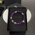 Chanel Amethyst Bead Bracelet - Premium Quality