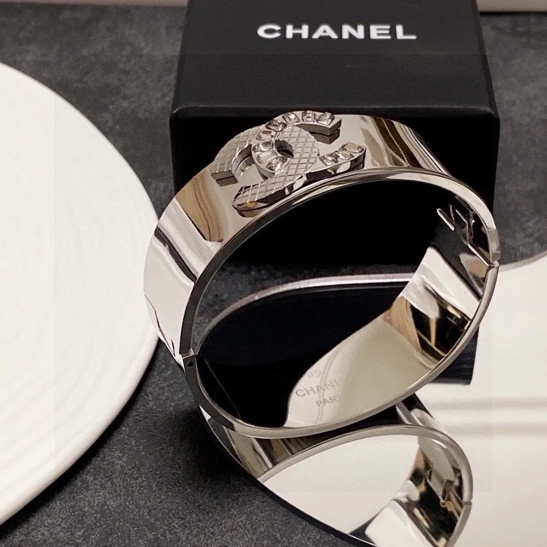Chanel Silver Cuff Bracelet - Premium Quality